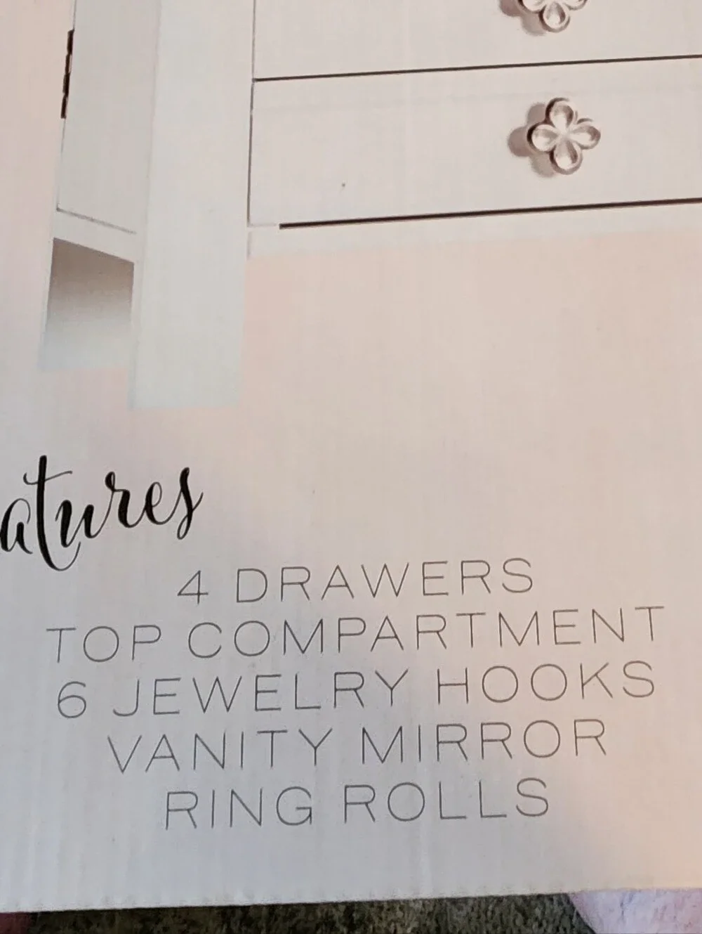 Hive & Honey Emma Jewelry Chest in White ■ NIB》 FIRM》 READ BELOW